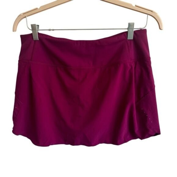 Athleta Run With It High Rise 14" Skort, Fuchsia, Size L - Picture 4 of 14